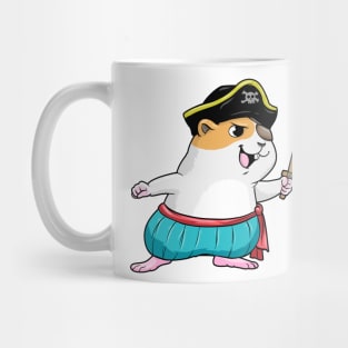 Hamster as a pirate with a sword Mug